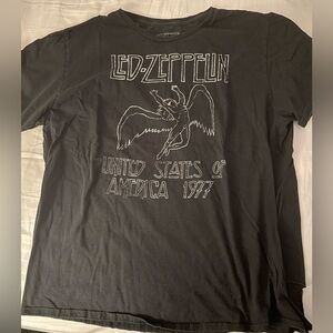 1977 Icarus falling Led Zeppelin Black band Tee xl